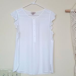 Loft flutter sleeve shirt